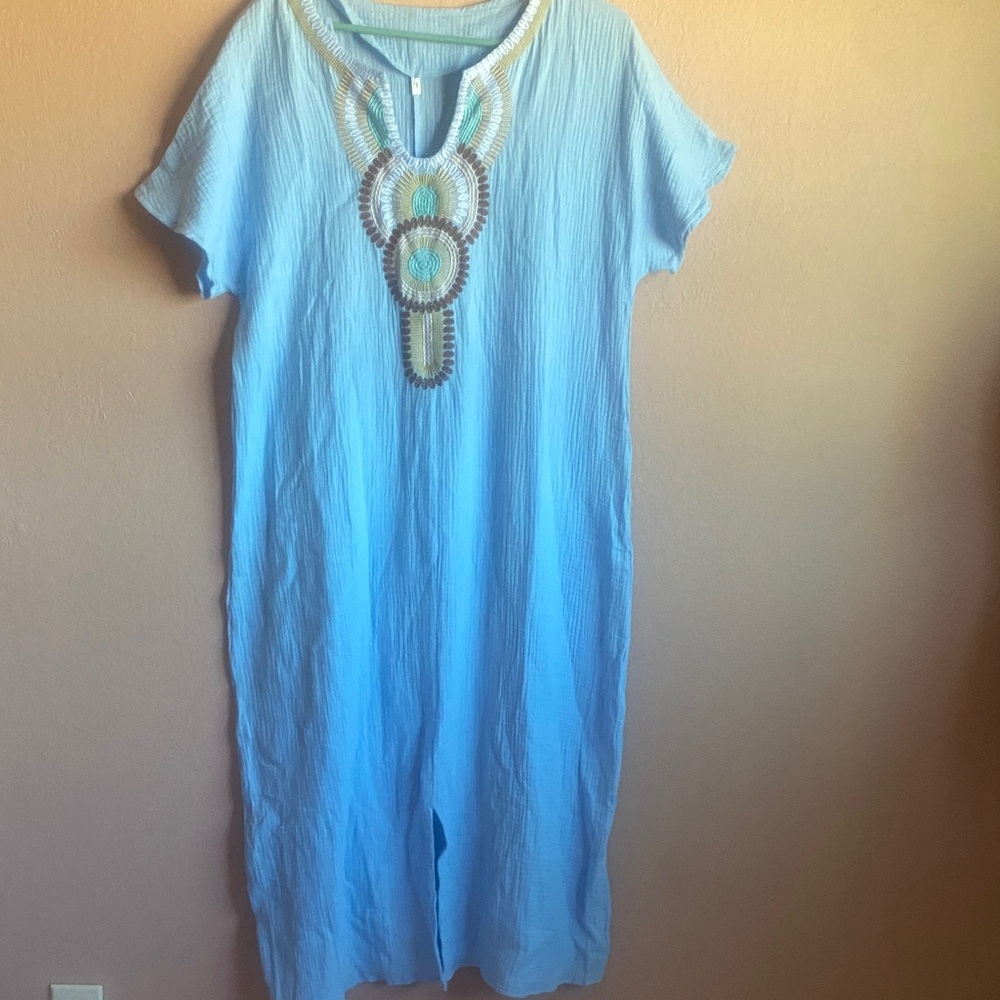 Vibrant Blue Tunic Dress